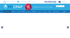 Desktop Screenshot of mycpap.com.au