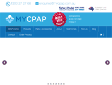 Tablet Screenshot of mycpap.com.au