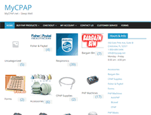 Tablet Screenshot of mycpap.net